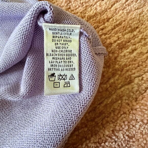 NWT Evan Picone Woman Lavender Knit Short Sleeve Top Pullover Stretch 2X - Picture 2 of 9